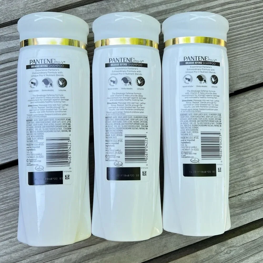 Pantene Breakage Defense Shampoo 12.6oz New Lot of 3